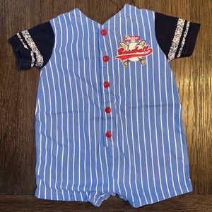 THROWBACK to 2009 Baby Boy 12 mo Okie Dokie Onesie Baseball